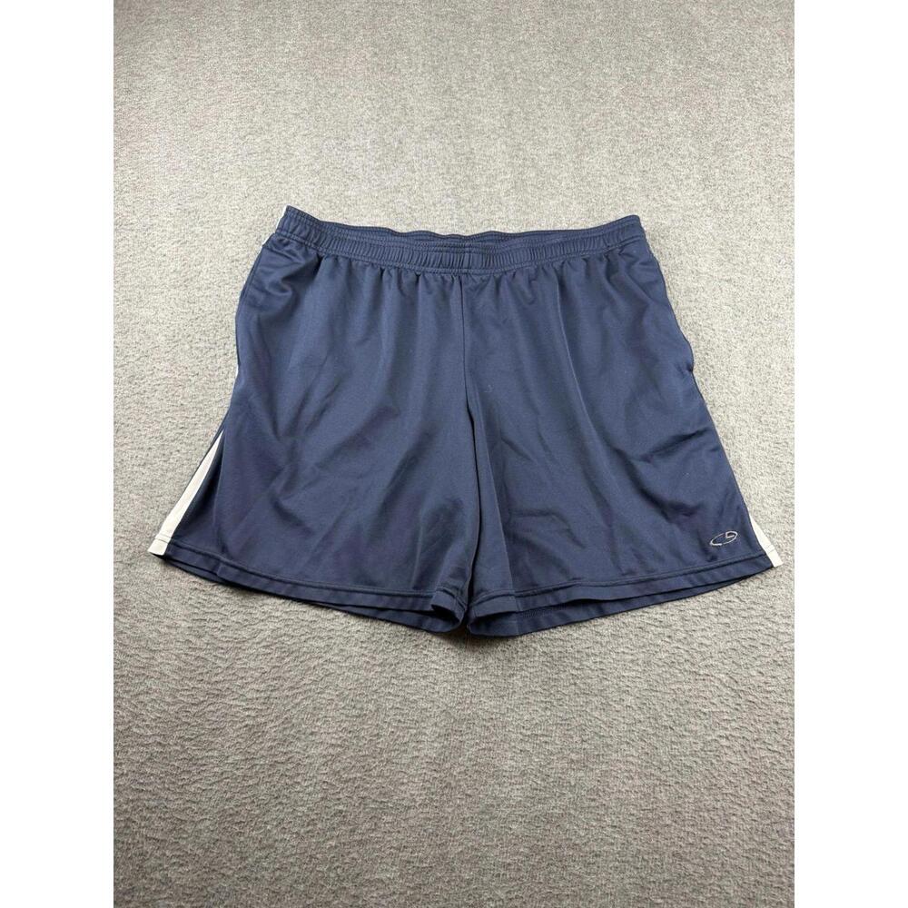 Champion C9 Men's XL‎ Navy Blue Athletic Training Running Shorts Side Stripe